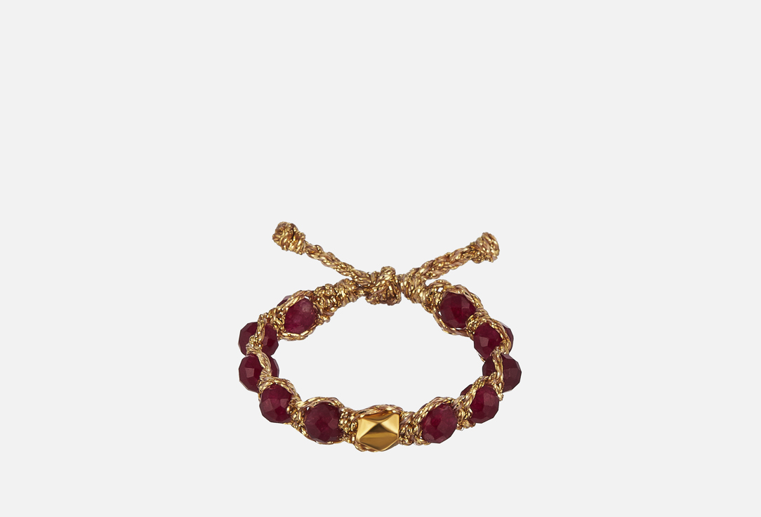 

Кольцо SAMAPURA JEWELRY, Моно Красный Авентюрин Золото ONESIZE мл