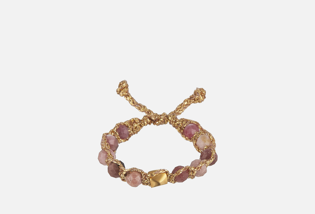 Изображение товара Кольцо Samapura Jewelry Родонит из Аргентины Золотая нить