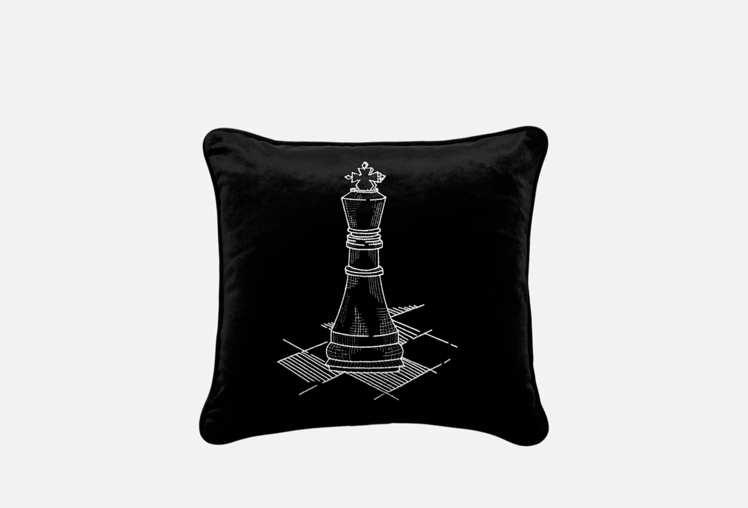 Изображение товара Декоративная подушка Elpida Шахматные фигуры, вышивка Король
