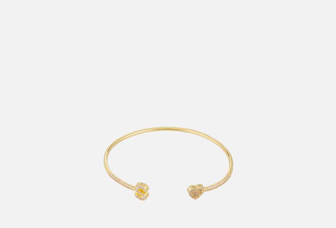 Изображение товара Персонализированный браслет AMOXY JEWELRY с буквой и фианитами, золото 18 карат для женщин