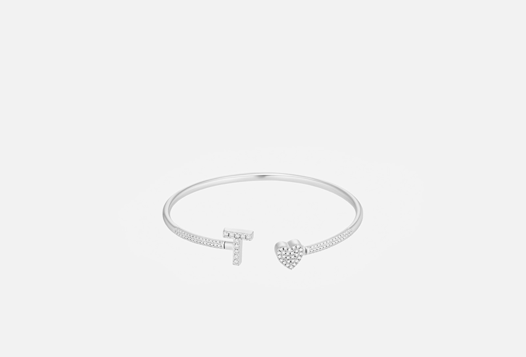 Изображение товара Стильный персонализированный браслет AMOXY JEWELRY из нержавеющей стали с фианитами