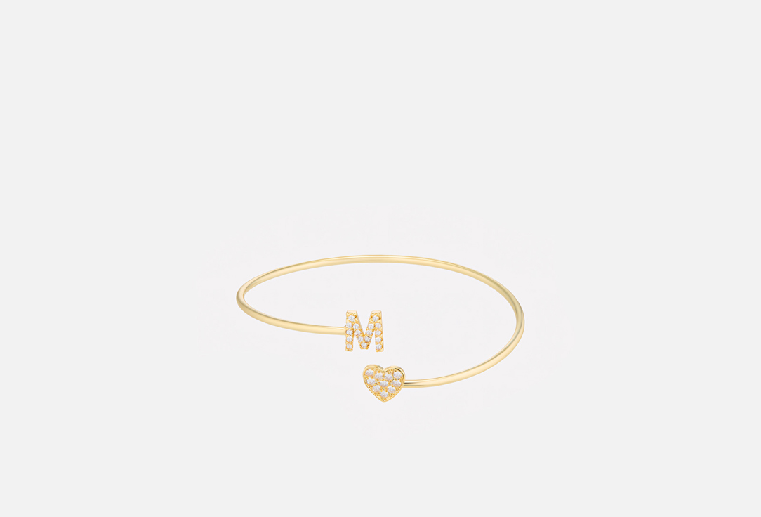 Изображение товара Персонализированный браслет AMOXY JEWELRY Clou M heart gold для женщин
