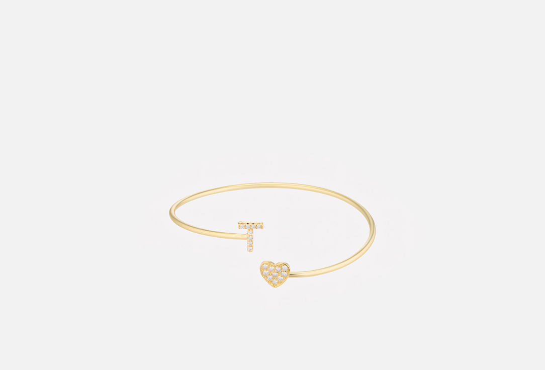 

Браслет AMOXY JEWELRY, Clou T heart gold 1 шт