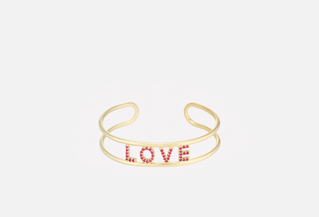

Браслет AMOXY JEWELRY, LOVE gold pink 1 шт