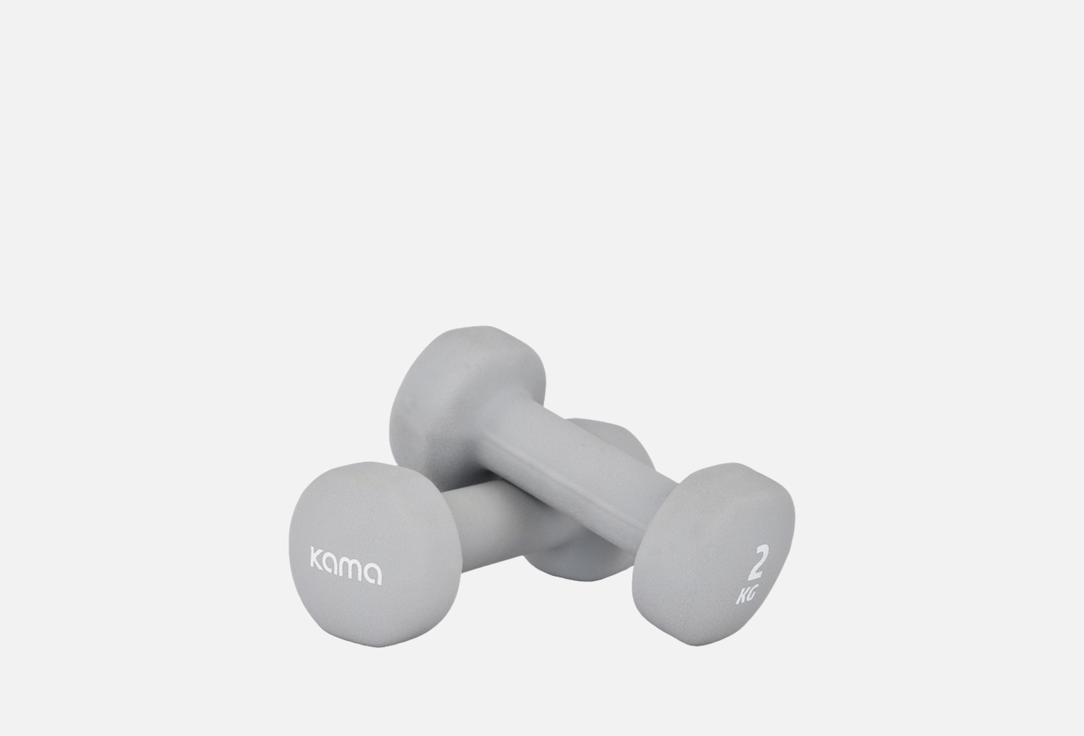 Гантели KAMA Dumbbells grey 2 kg 2 шт