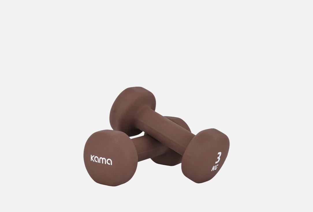 Изображение товара Гантели Kama dumbbells brown 3 kg