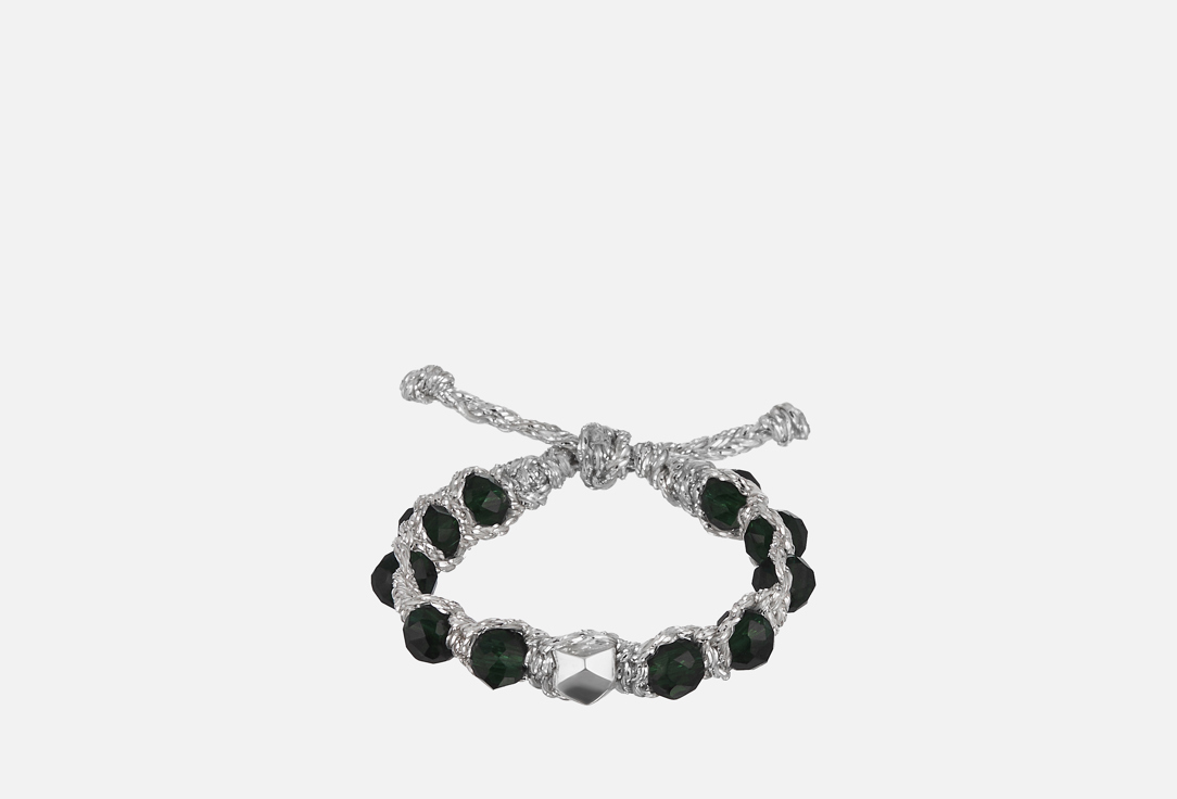 Изображение товара Кольцо Samapura Jewelry Зеленая Шпинель Серебряная нить