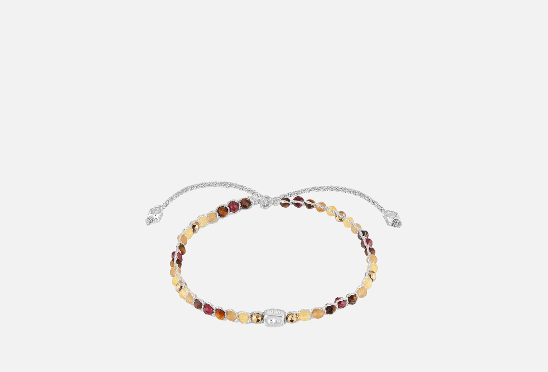 Изображение товара Браслет Samapura Jewelry Золотой час женский веревочный из латуни и камней