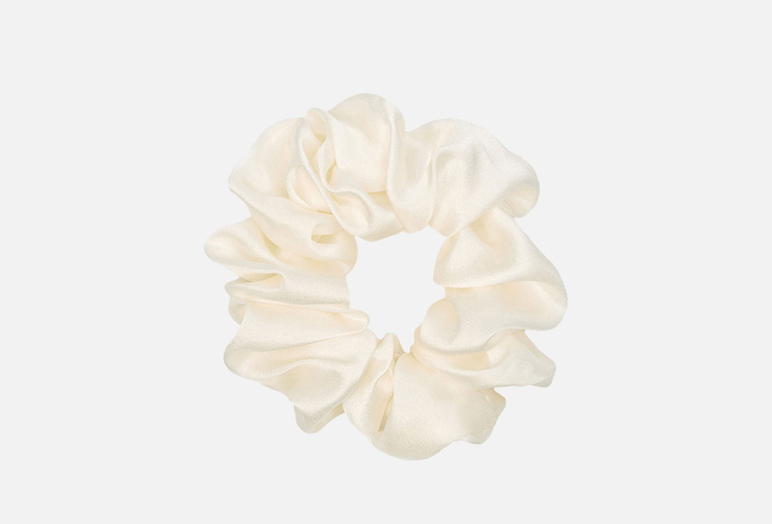 

Шелковая резинка для волос K∙K, Белый, Claudia молочный 1 шт