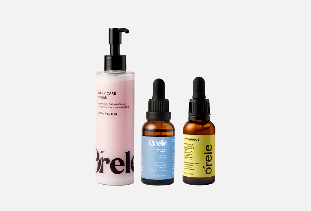 Изображение товара Бьюти-бокс для ухода за кожей лица против акне Orele с сыворотками и гелем