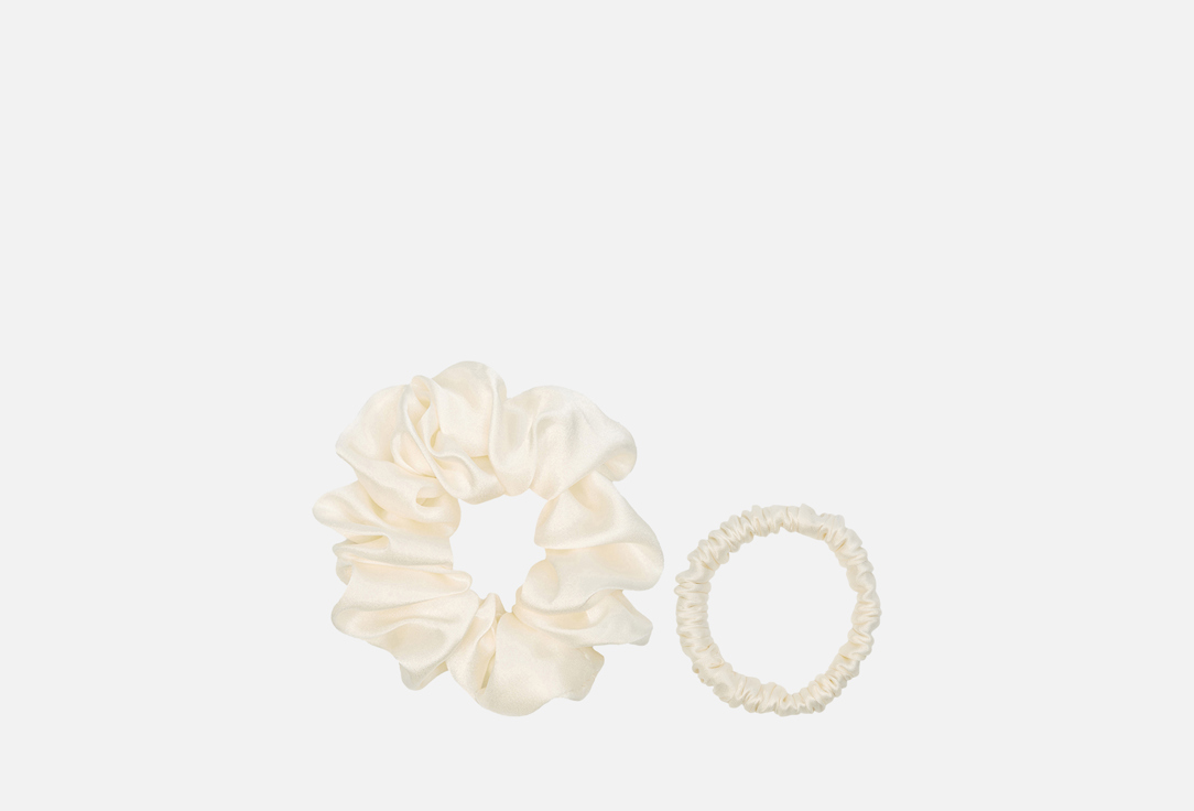 

Набор шелковых резинок для волос K∙K, Молочный 2 шт
