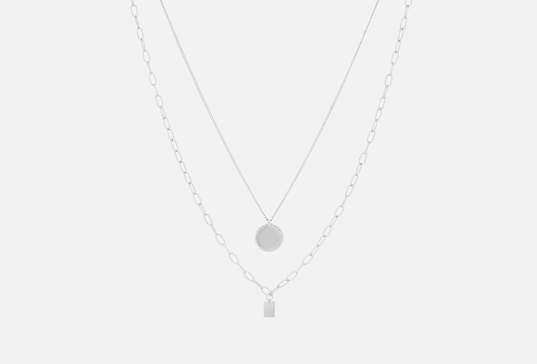 Изображение товара Подвеска Selana Rejini Double Charm из латунь с серебряным покрытием для женщин