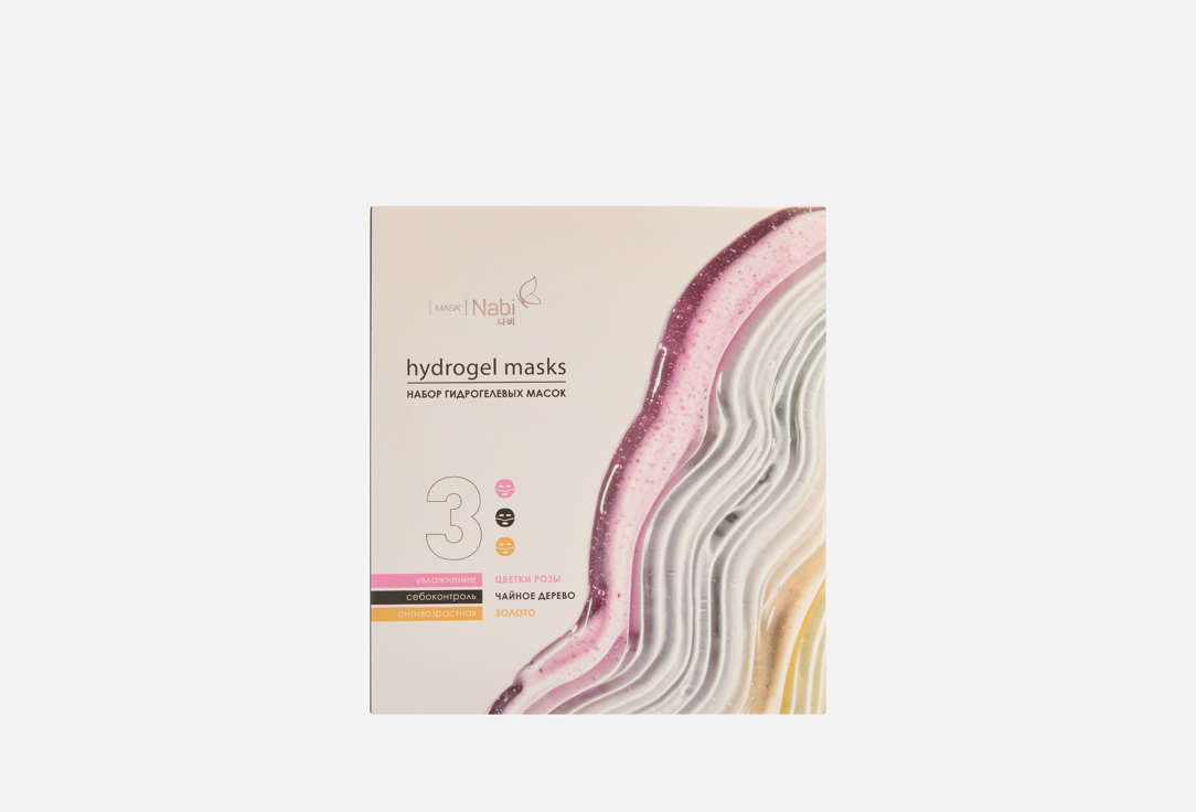 Изображение товара Маска для лица Nabi Цветки розы & Чайное дерево & Золото