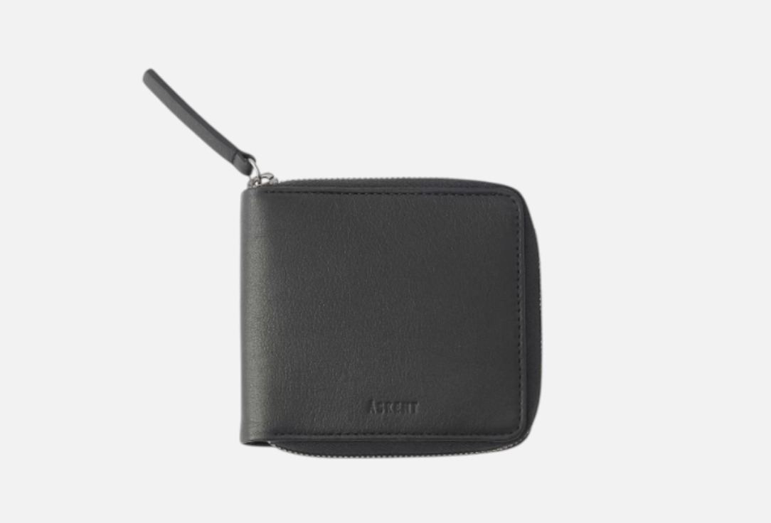 Изображение товара Стильное мужское портмоне Askent из натуральной кожи с молнией