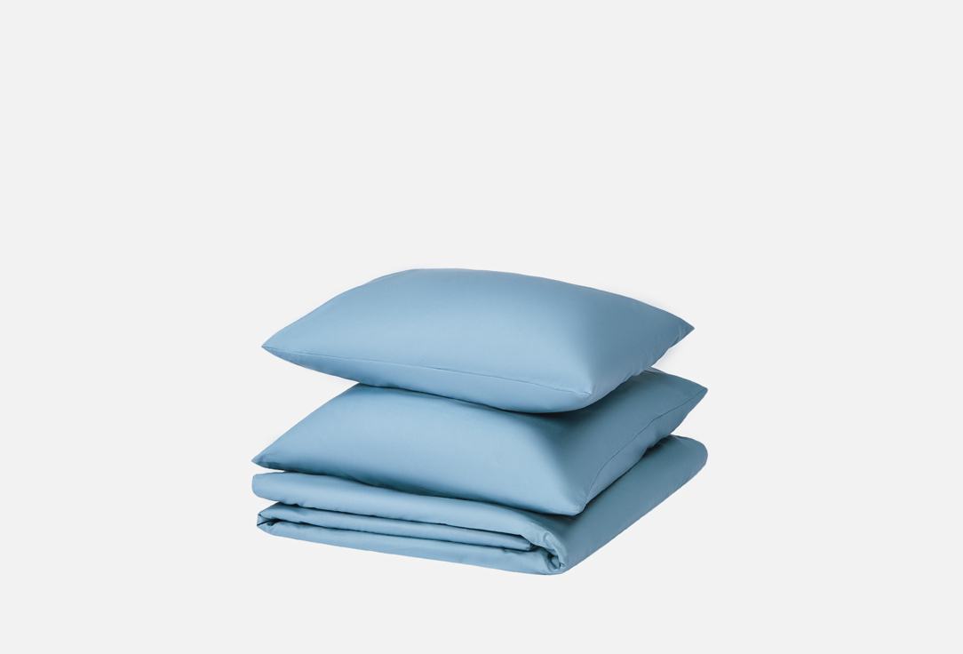 Изображение товара Комплект постельного белья Атмосфера НОЧНАЯ СИНЬ, сатин-гладь, семейный, 150х220 см