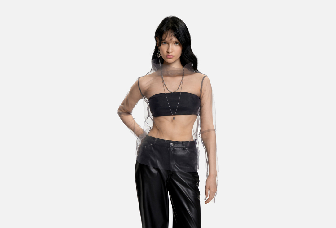 Изображение товара Стильная прозрачная кофта ALZA из фатина - эффектный стильный образ