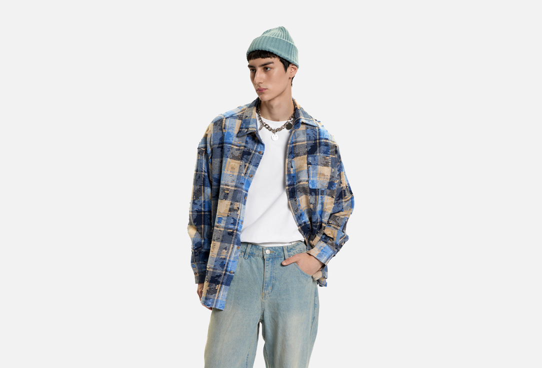 

Рубашка ALZA, Синий, Рванная ONE SIZE мл