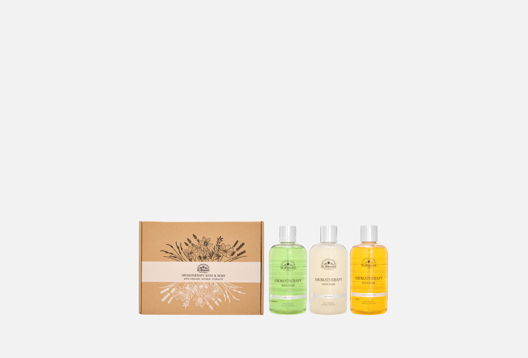 Изображение товара Набор пены для ванн Dr.Mineral's с ароматом мелиссы, жасмина и лемонграсса