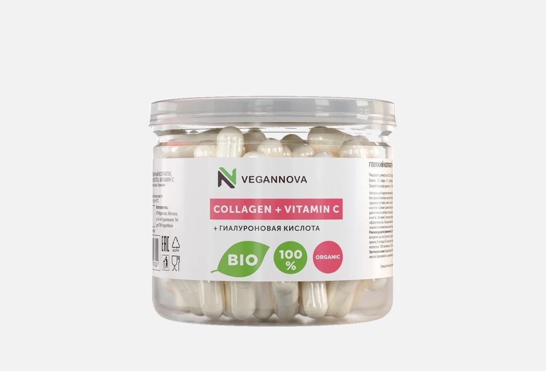 Изображение товара Бад для здоровья кожи, волос, ногтей и суставов VeganNova Коллаген, Гиалуроновая кислота и Витамин C в капсулах