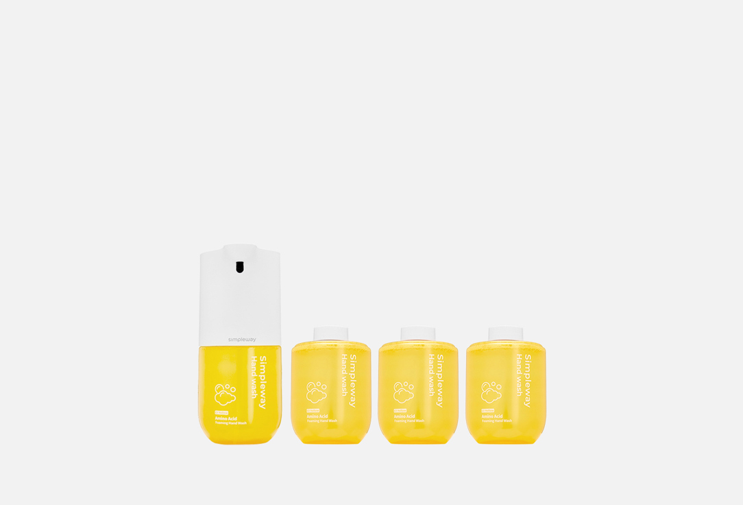 Изображение товара Сенсорный дозатор для жидкого мыла с набором сменных блоков simpleway Сладкая дыня