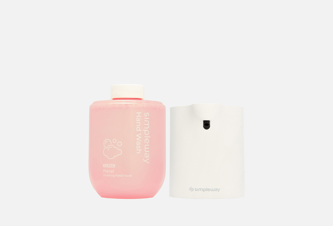 Изображение товара Сенсорный дозатор для жидкого мыла simpleway Розовые цветы