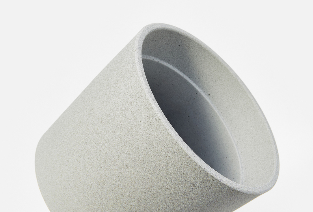 

Кашпо KOMPOZIT, Белый, Флок, белый 1 шт