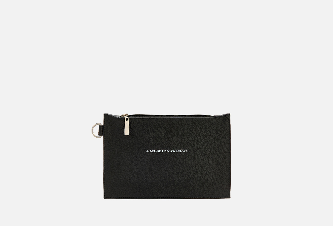 Изображение товара Кошелек из натуральной кожи A SECRET KNOWLEDGE Black с карманом на молнии