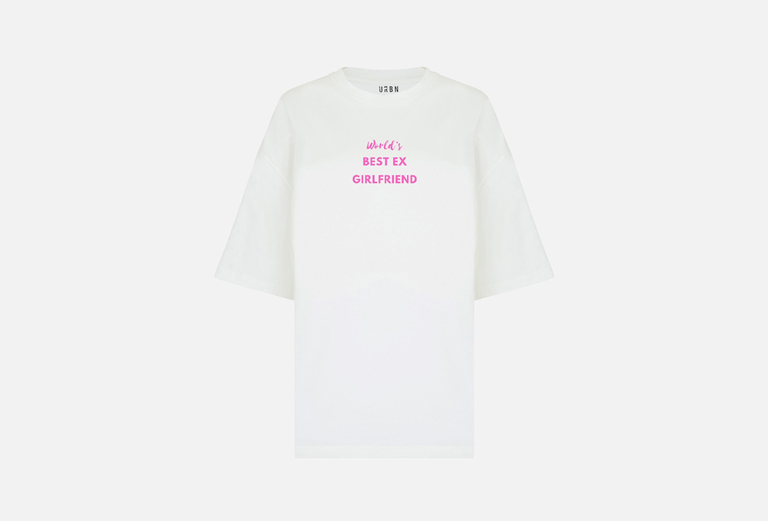 Изображение товара Женская футболка URBN WILD best ex gf с DTF принтом высокого качества