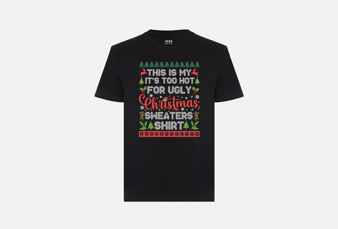 Изображение товара Футболка URBN WILD ugly sweater из хлопка с DTF принтом