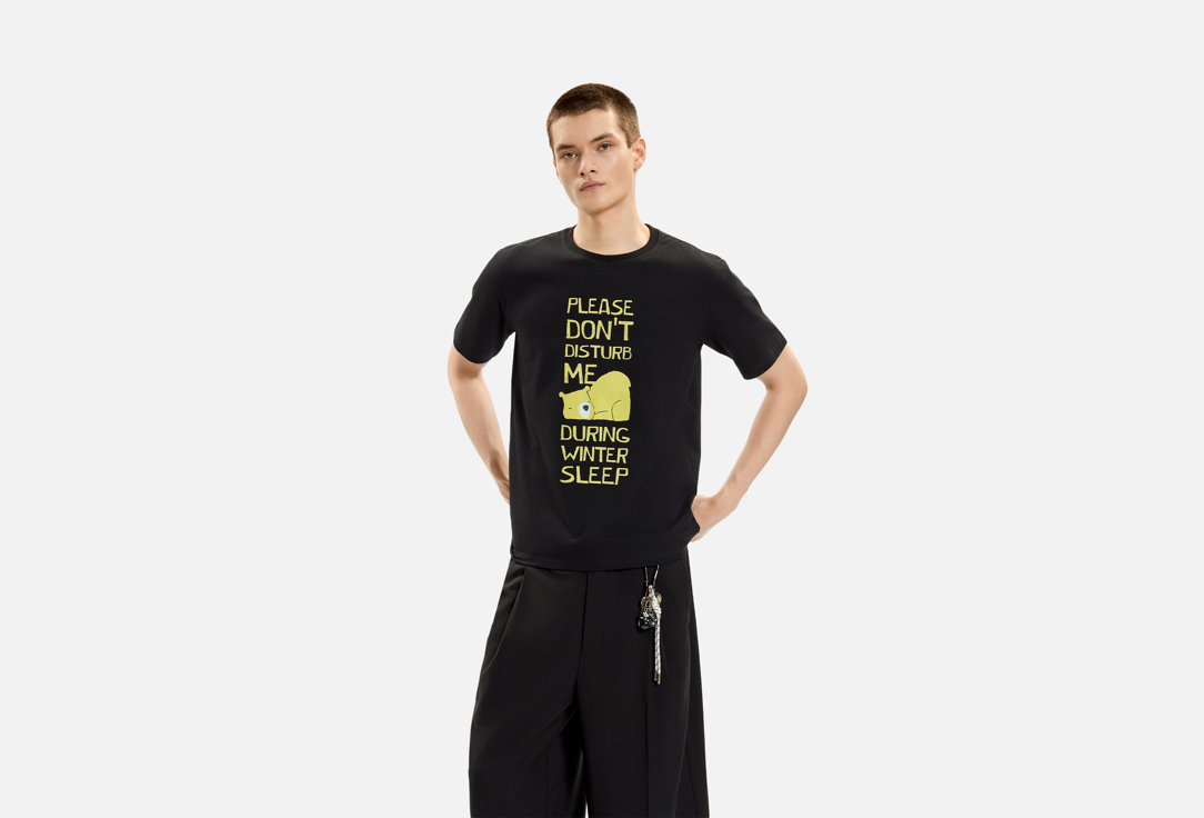 Изображение товара Футболка URBN WILD winter sleep для мужчин из хлопка с лайкры демисезонная