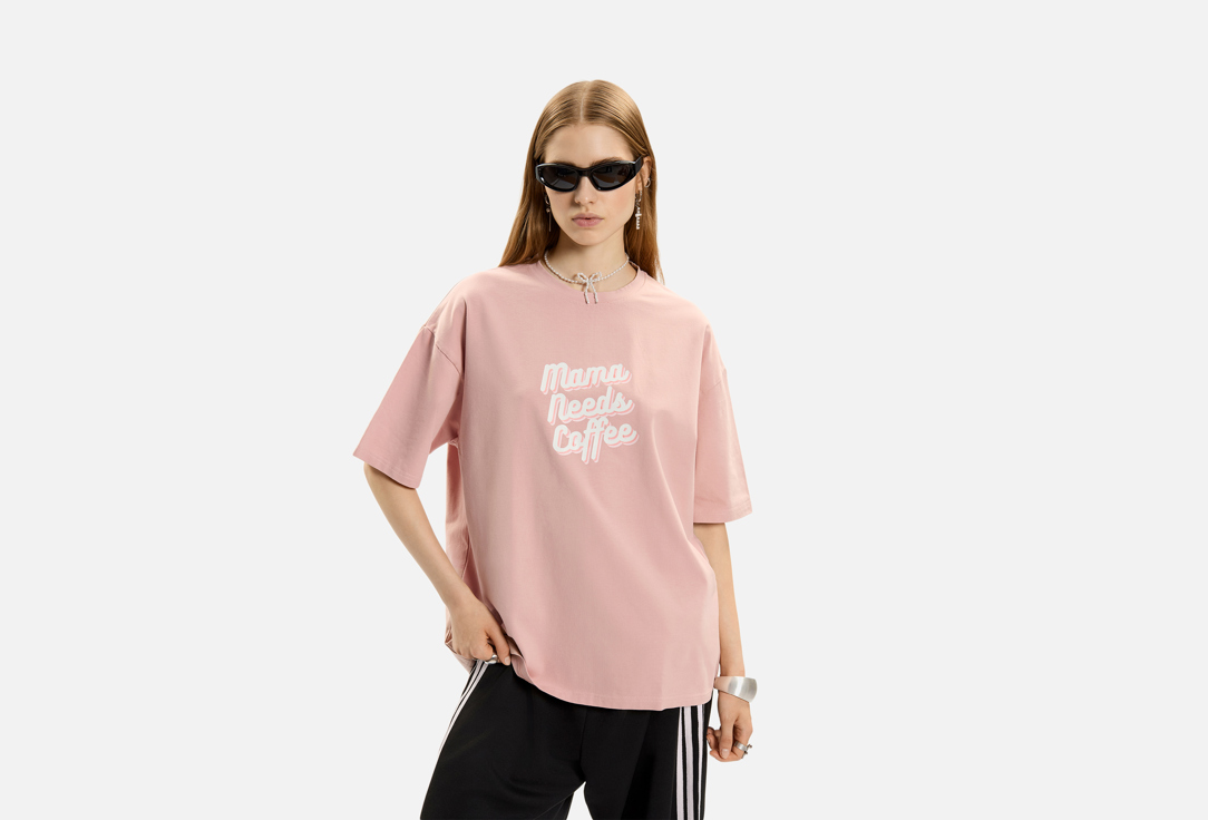 Изображение товара Футболка URBN WILD mama needs coffee хлопок лайкра демисезонная