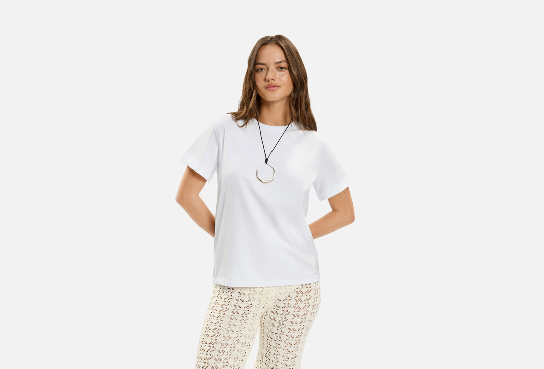 Изображение товара Футболка с отворотом URBN WILD basic white для женщин