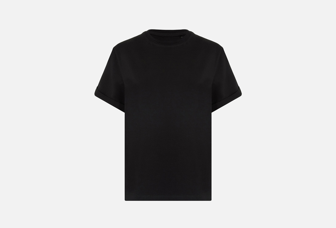 Футболка с отворотами URBN WILD Basic black XS мл