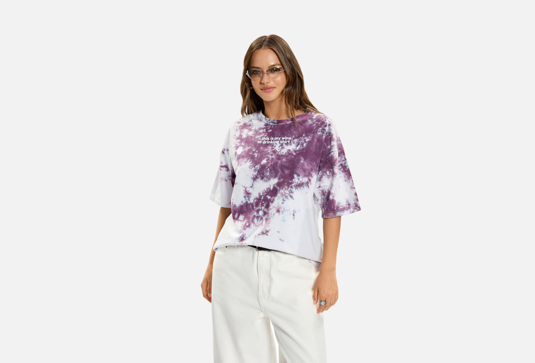 Изображение товара Футболка URBN WILD tie dye burgundy