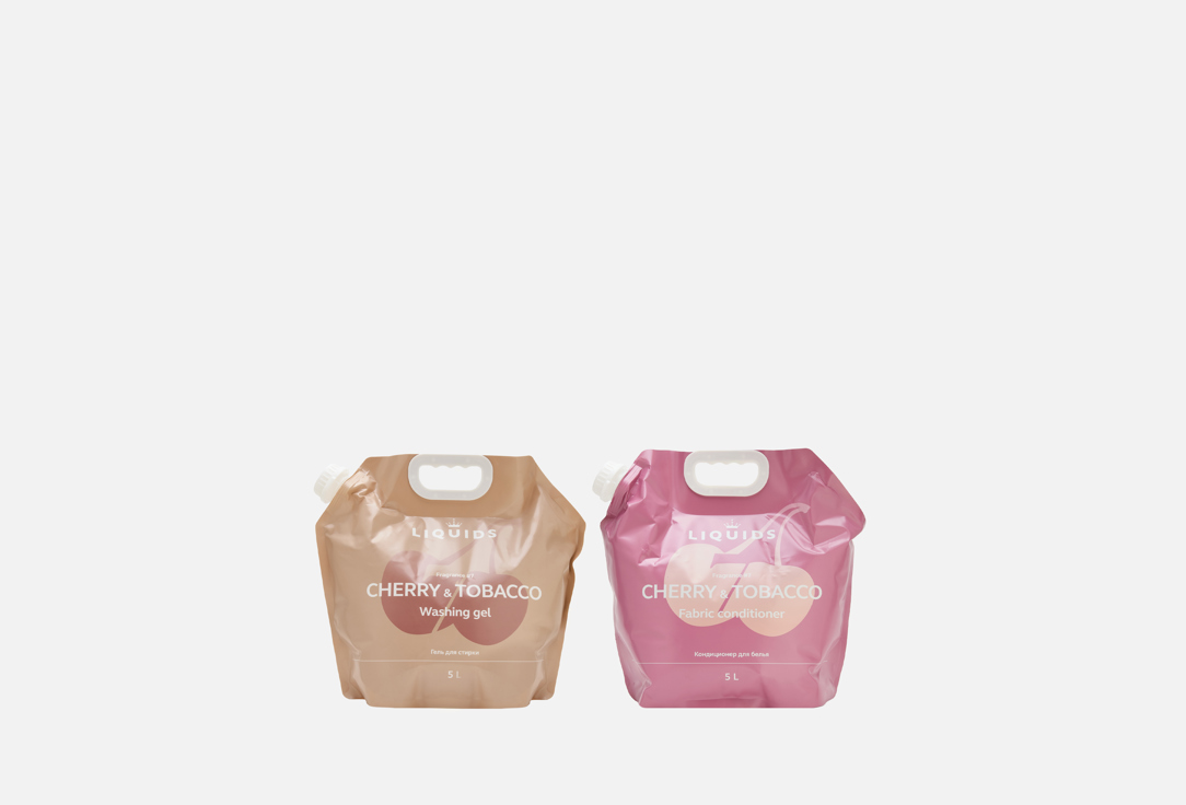 Изображение товара Набор для стирки liquids Вишня и табак биоразлагаемый 10 л