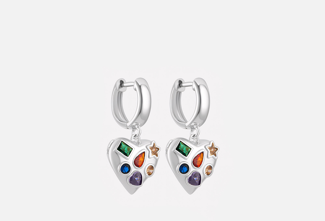 

Серьги KUKSA, Love Colour Shine Silver 2 шт