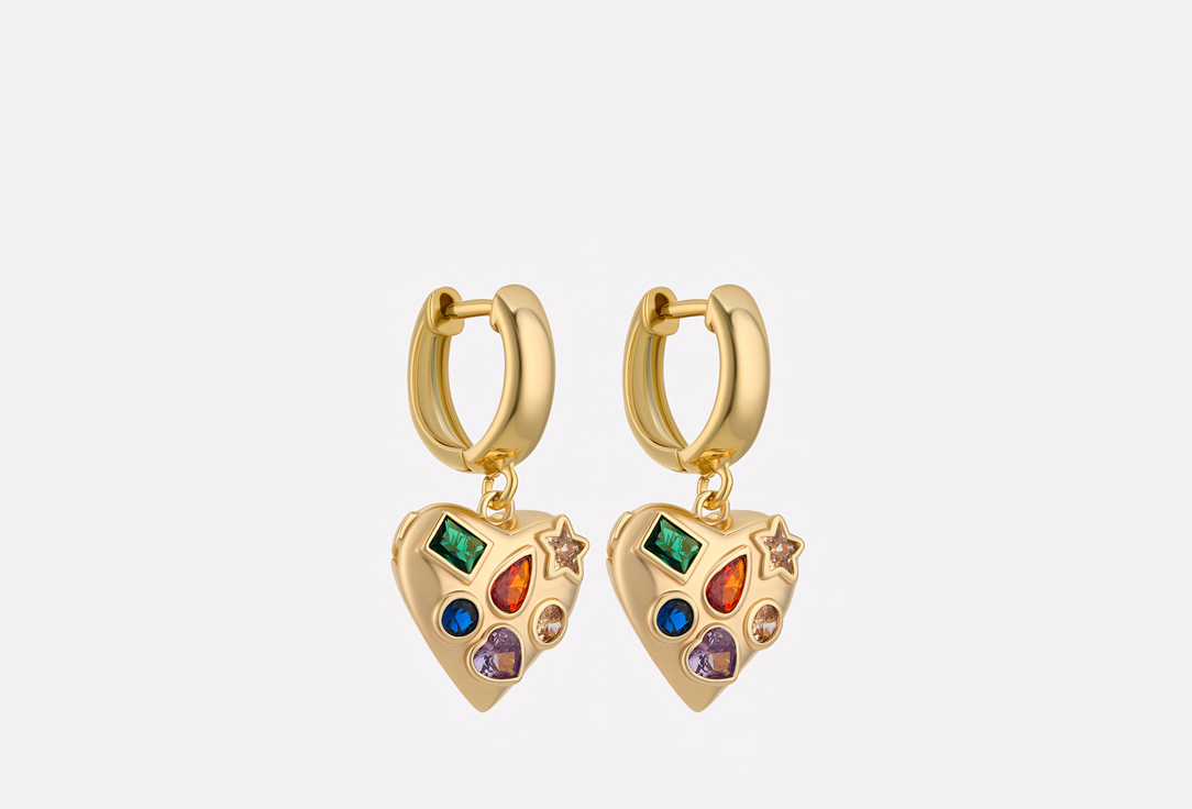 

Серьги KUKSA, Love Colour Shine Gold 2 шт