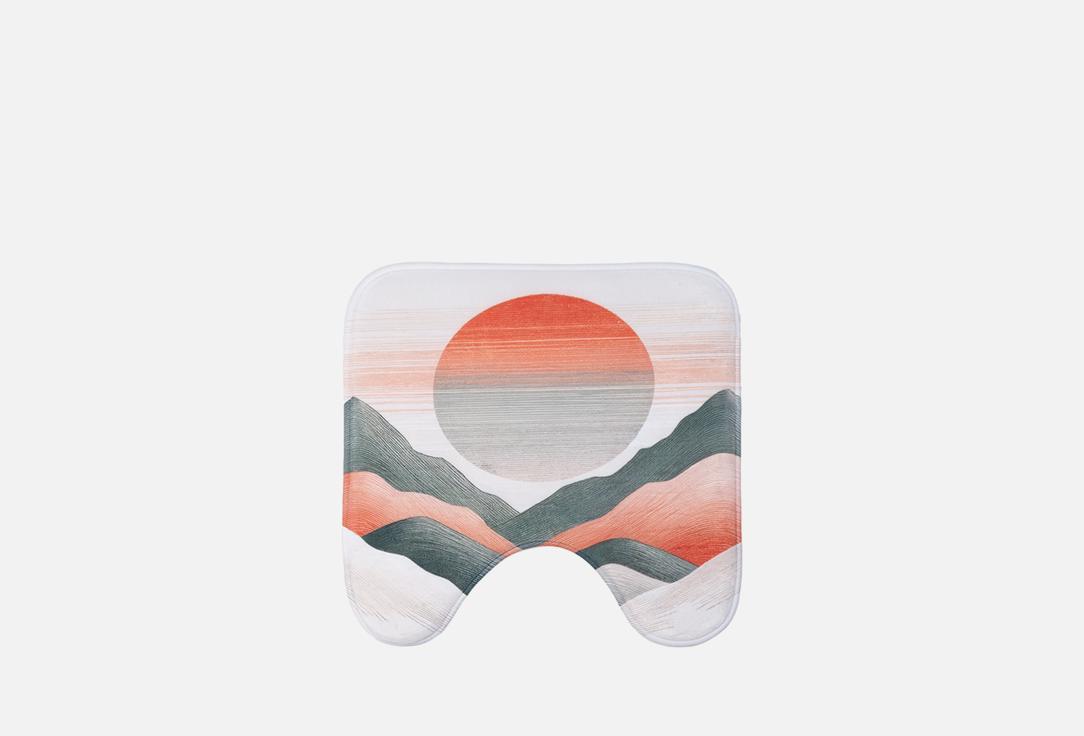 Изображение товара Коврик для туалета JoyArty Солнце за горами 50x50 см противоскользящий стильный