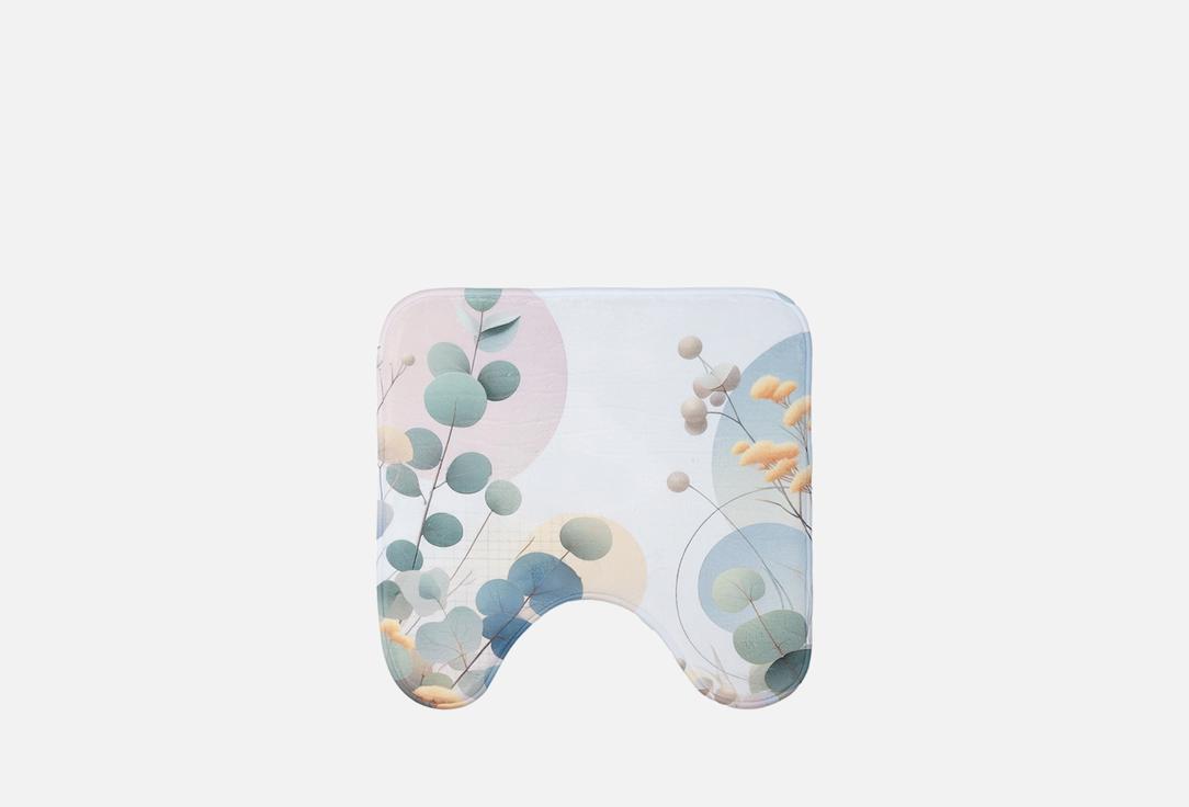 

Коврик для туалета JOYARTY, Мультиколор, Ветки эвкалипта, 50x50 1 шт