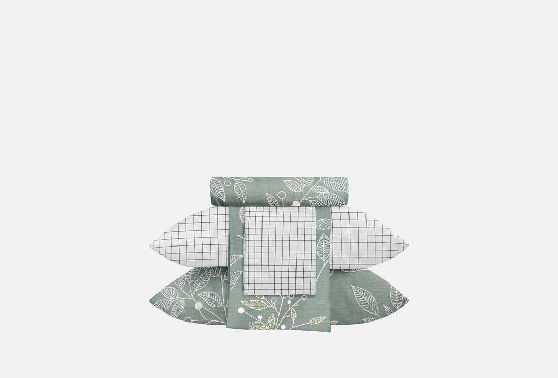 Изображение товара Комплект постельного белья ECOTEX Гармоника Делия 1.5 спальный сатин хлопок