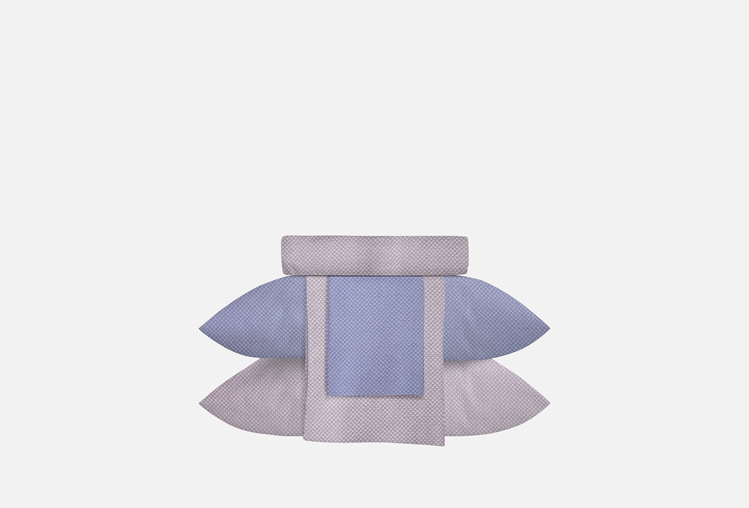 Изображение товара Комплект постельного белья ECOTEX Гармоника Моно двуспальный сатин хлопок