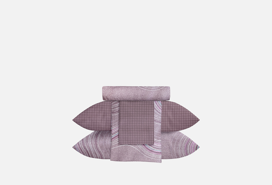 

Коплект постельного белья ECOTEX, Принт, Гармоника, Вейв, Евро евро мл