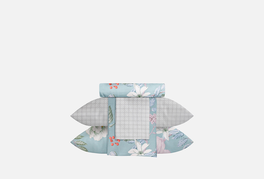 Изображение товара Комплект постельного белья ECOTEX Гармоника Весна евро сатин хлопок