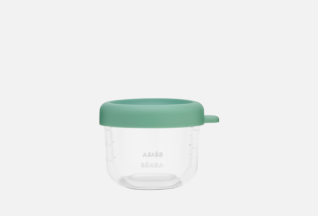 Контейнер стеклянный для хранения продуктов BEABA С крышкой, SAGE GREEN 1 шт
