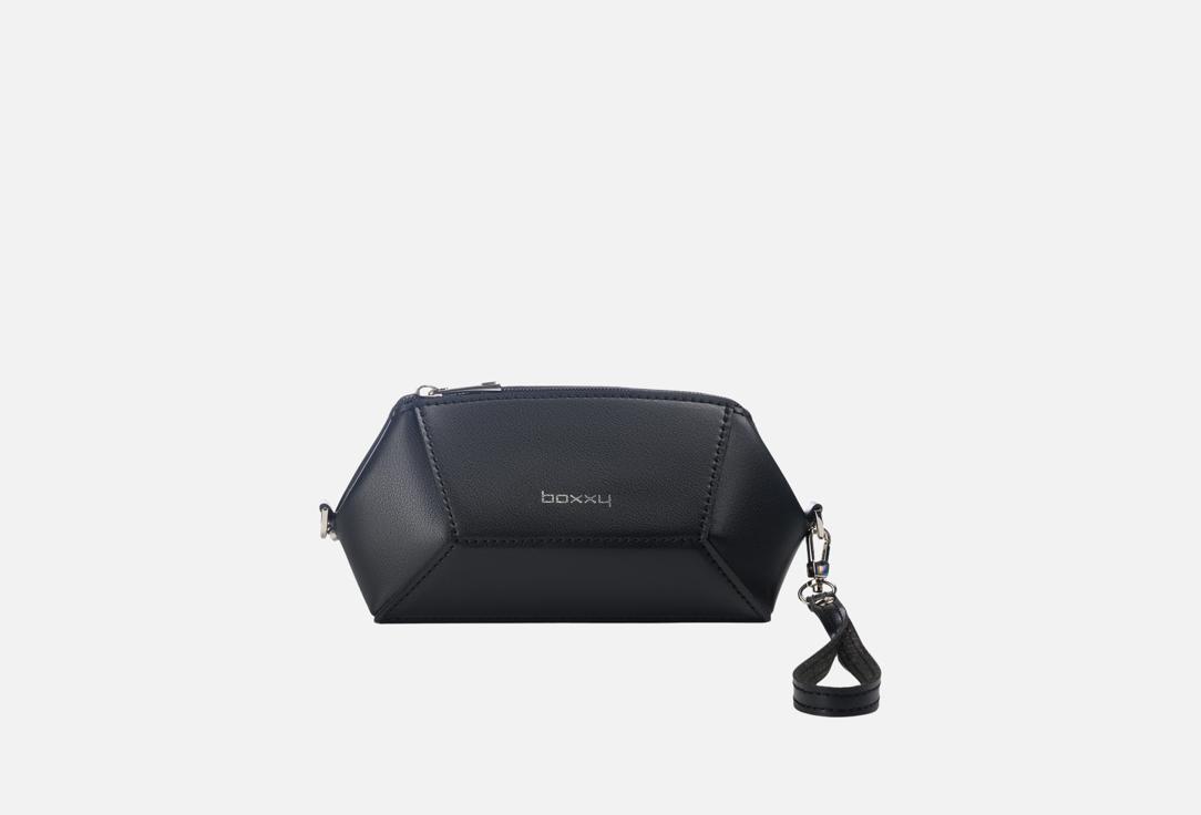 Изображение товара Косметичка Boxxy Черная из кожи PML с ручкой и петлями