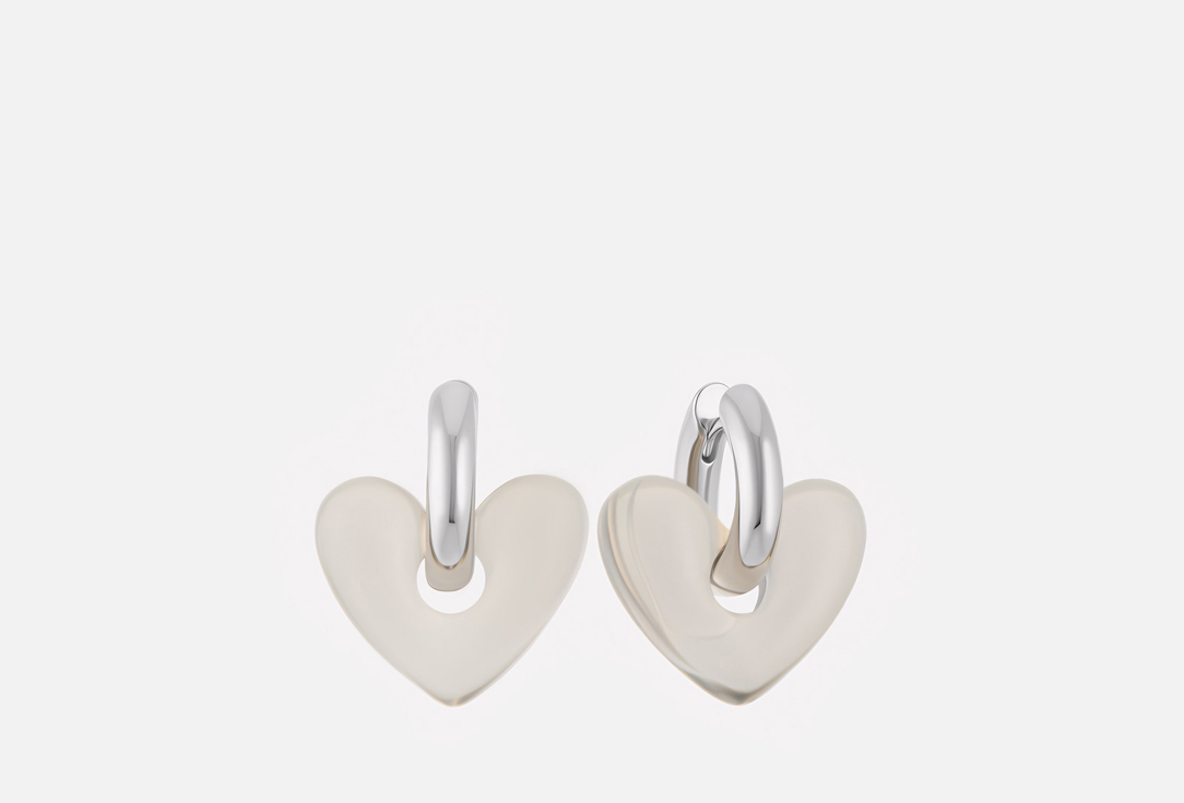 Изображение товара Серьги-трансформер Фетиш Secrets цвет silver для женщин с акриловыми вставками