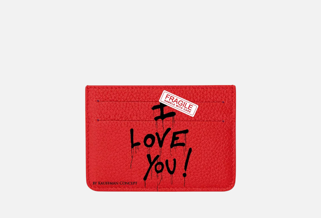 Изображение товара Стильный картхолдер KAUFFMAN CONCEPT ILOVEYOU для карт и документов