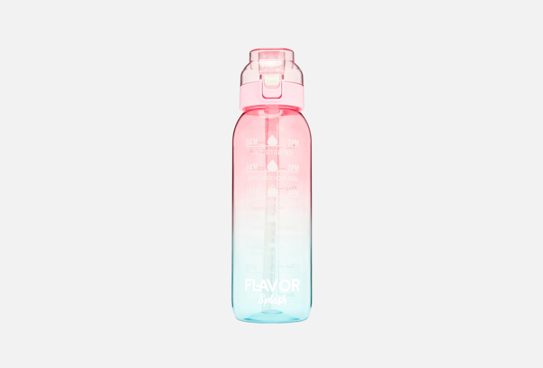 Бутылка для воды FLAVOR SPLASH С ароматическими картриджами, голубо-розовая 1 шт