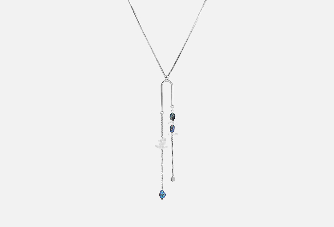 Изображение товара Колье с черным жемчугом Koshika стильное и яркое украшение для женщин