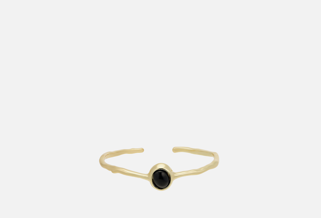 Изображение товара Браслет Attribute Shop stone black agate golden